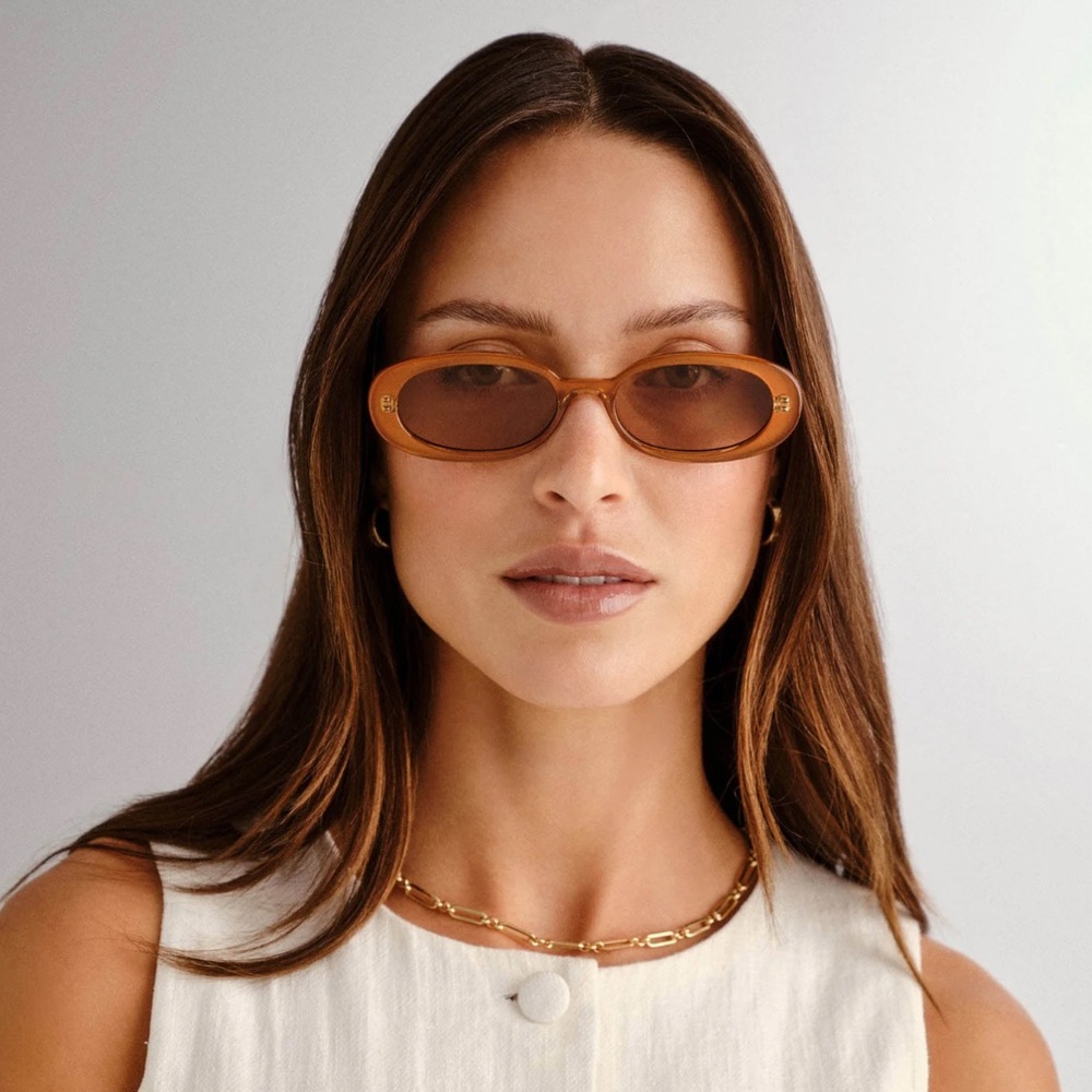 Le Specs Outta Love Carmel/Tan Sunglasses